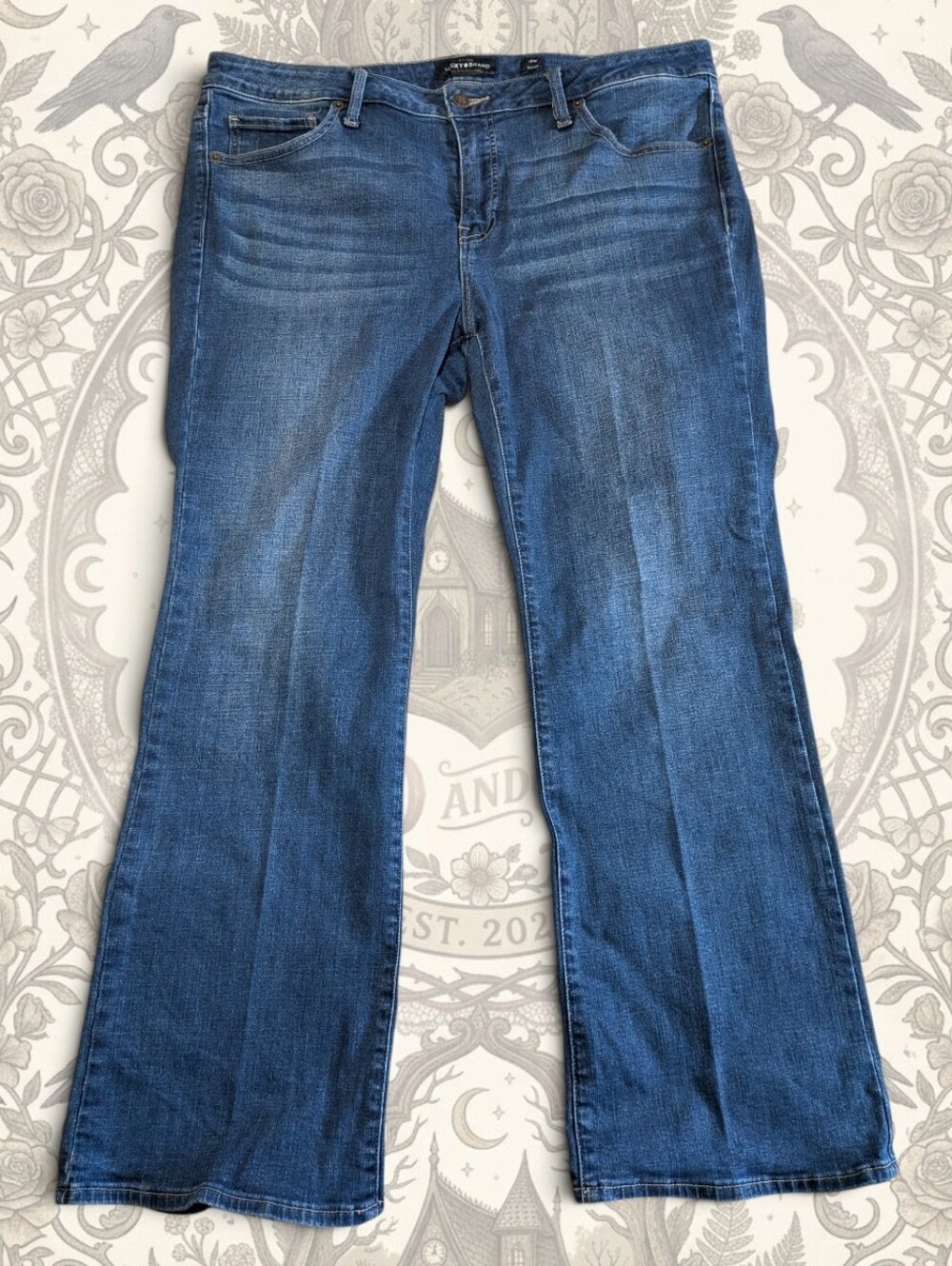 Lucky Brand Lolita Bootcut Jeans Womens 18W Curvy Mid Rise Stretch Denim